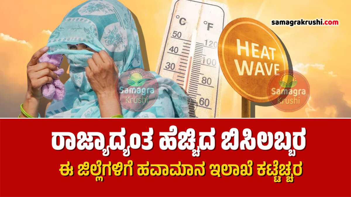 Heat Wave-ರಾಜ್ಯಾದ್ಯಂತ ಹೆಚ್ಚಿದ ಬಿಸಿಲಬ್ಬರ | ಈ ಜಿಲ್ಲೆಗಳಿಗೆ ಹವಾಮಾನ ಇಲಾಖೆ ಕಟ್ಟೆಚ್ಚರ