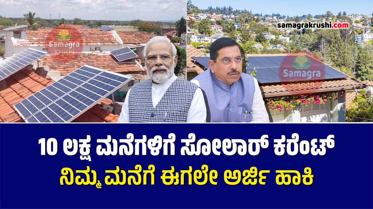 Rooftop Solar Scheme- ಸೂರ್ಯಘರ್ ಯೋಜನೆಯಡಿ 10 ಲಕ್ಷ ಮನೆಗಳಿಗೆ ಸೋಲಾರ್ ಕರೆಂಟ್  | ನಿಮ್ಮ ಮನೆಗೆ ವಿದ್ಯುತ್ ಪಡೆಯಲು ಈಗಲೇ ಅರ್ಜಿ ಸಲ್ಲಿಸಿ... 